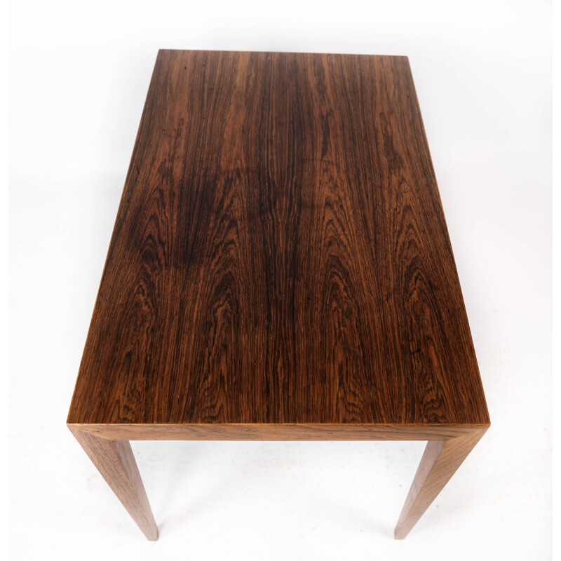 Mid century side table in rosewood by Severin Hansen for Haslev Furniture, 1960s