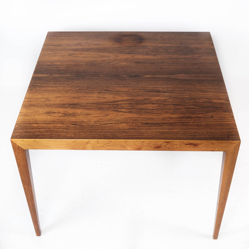 Table basse vintage en palissandre par Severin Hansen pour Haslev Furniture, 1960