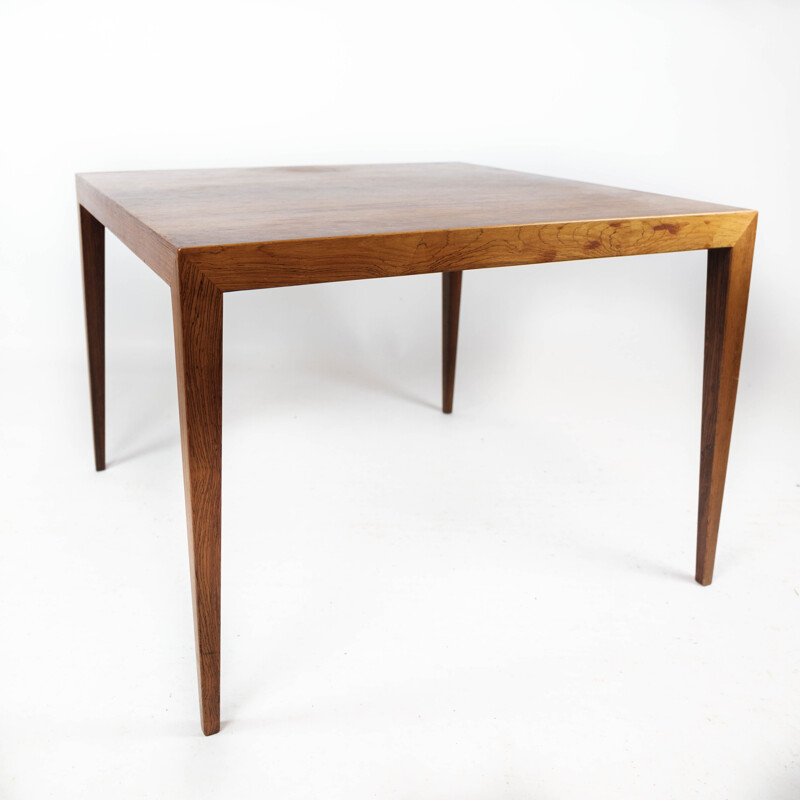 Tavolino vintage in palissandro di Severin Hansen per Haslev Furniture, 1960