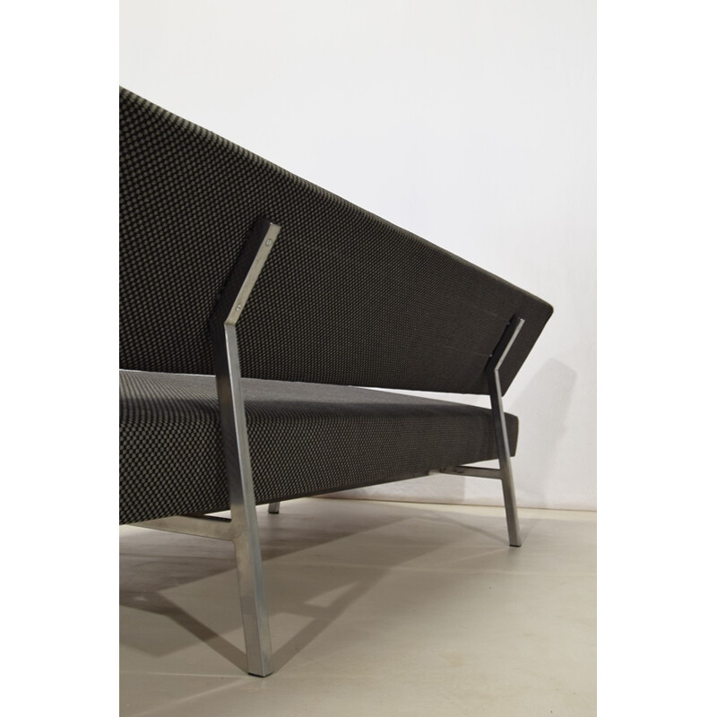 "BR02" daybed in black and white fabric, Martin VISSER - 1960s