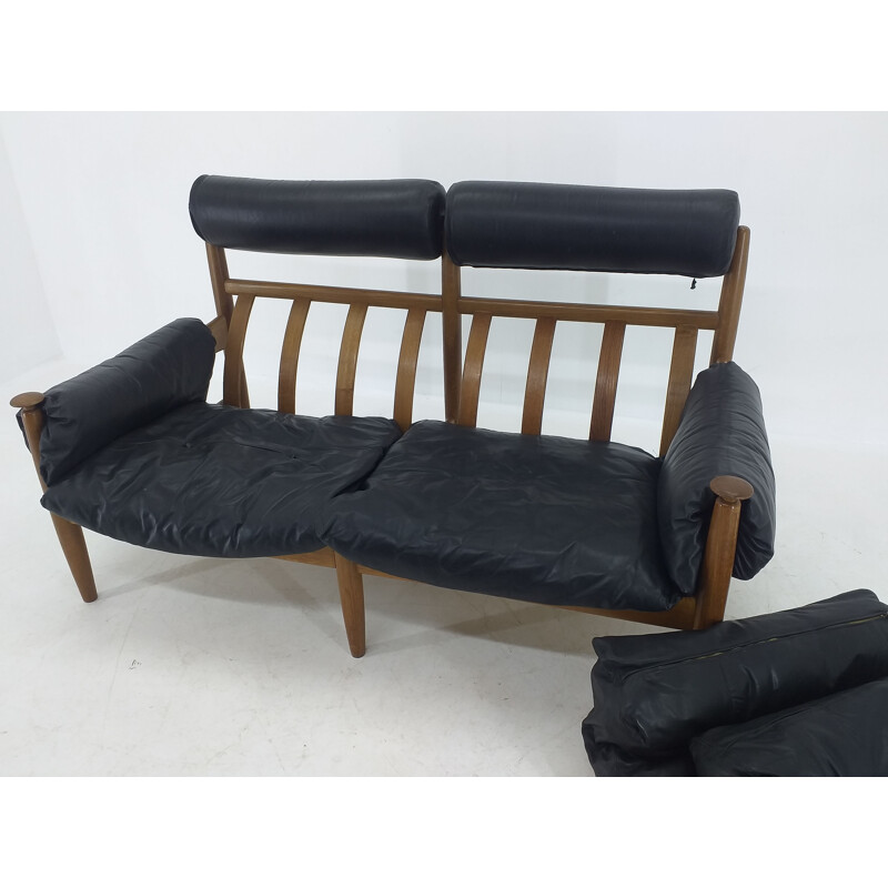 Mid century leather sofa by Sergio Rodrigues for Profilia Werke, 1960s