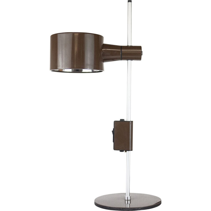 Mid century table lamp in brown by Peter Nelson & Ronald Holmes, 1960s