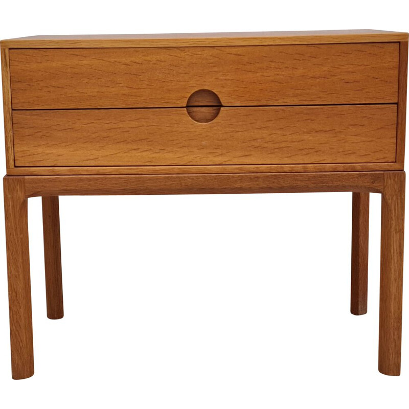 Mid century Danish oakwood chest of drawers by Kai Kristiansen, 1970s