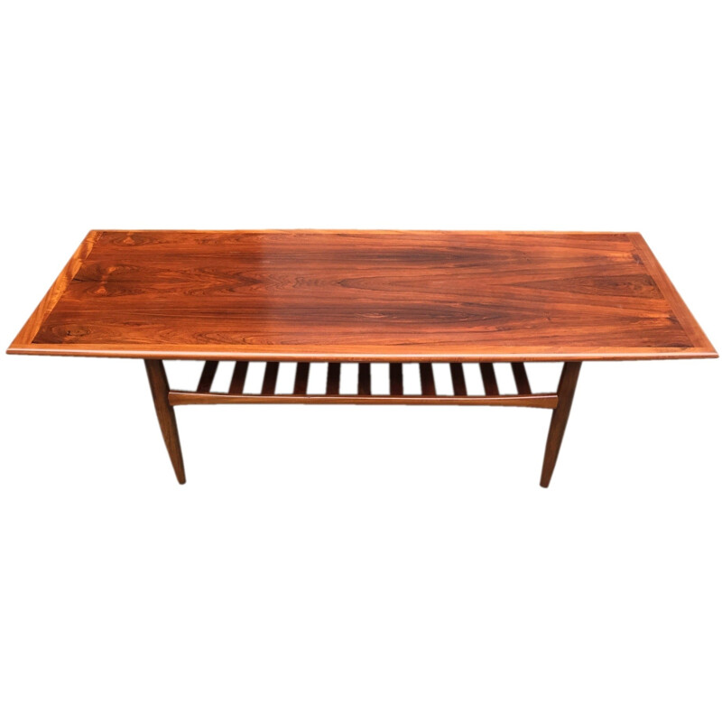 Grande table basse Glostrup Møbelfabrik en bois de palissandre, Grete JALK - 1950