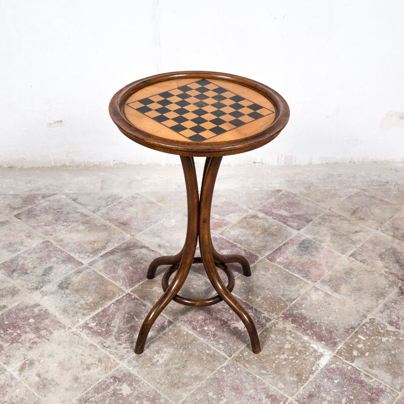 Table d'appoint vintage Thonet No. 3 en bois courbé