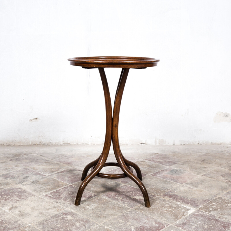 Table d'appoint vintage Thonet No. 3 en bois courbé