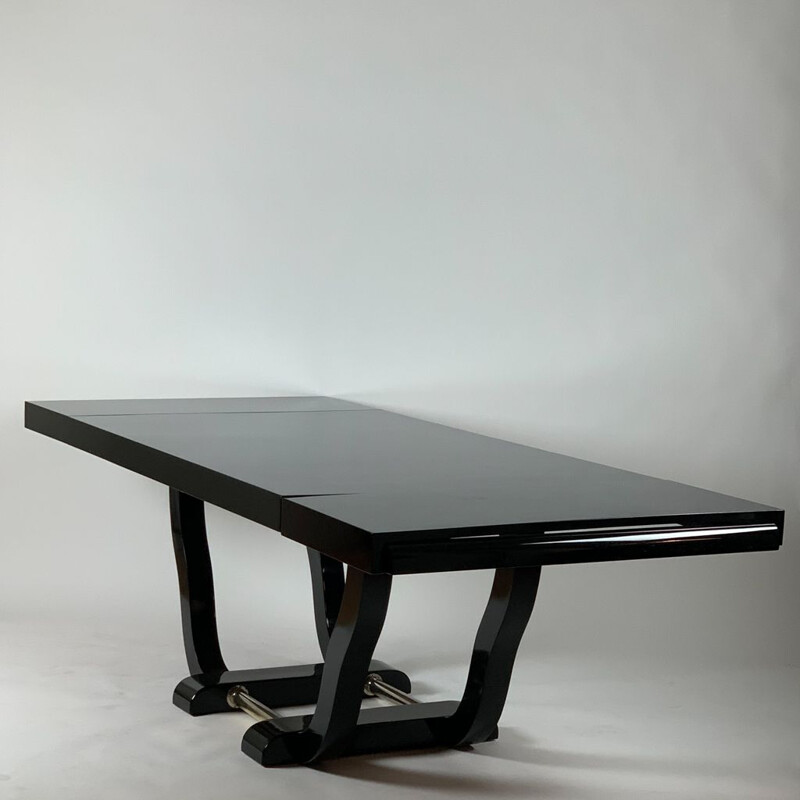Vintage Art Deco extendible dining table, 1930s 