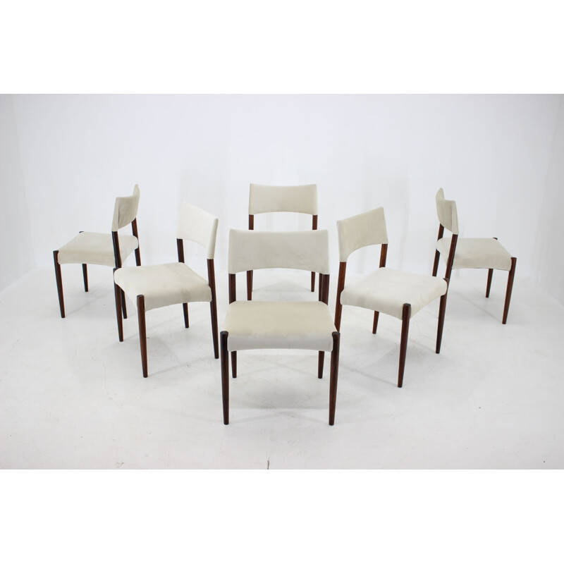 Set of 6 vintage teak dining chairs by Ejner Larsen & Aksel Bender-Madsen, 1960s