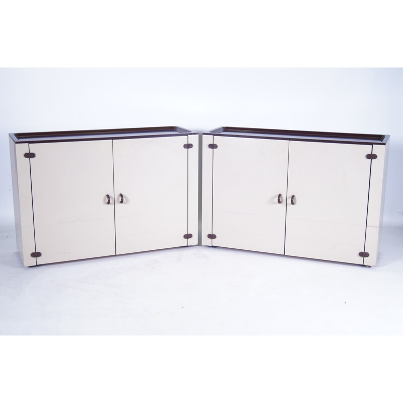 Vintage 3 units modular cabinet, 1970s