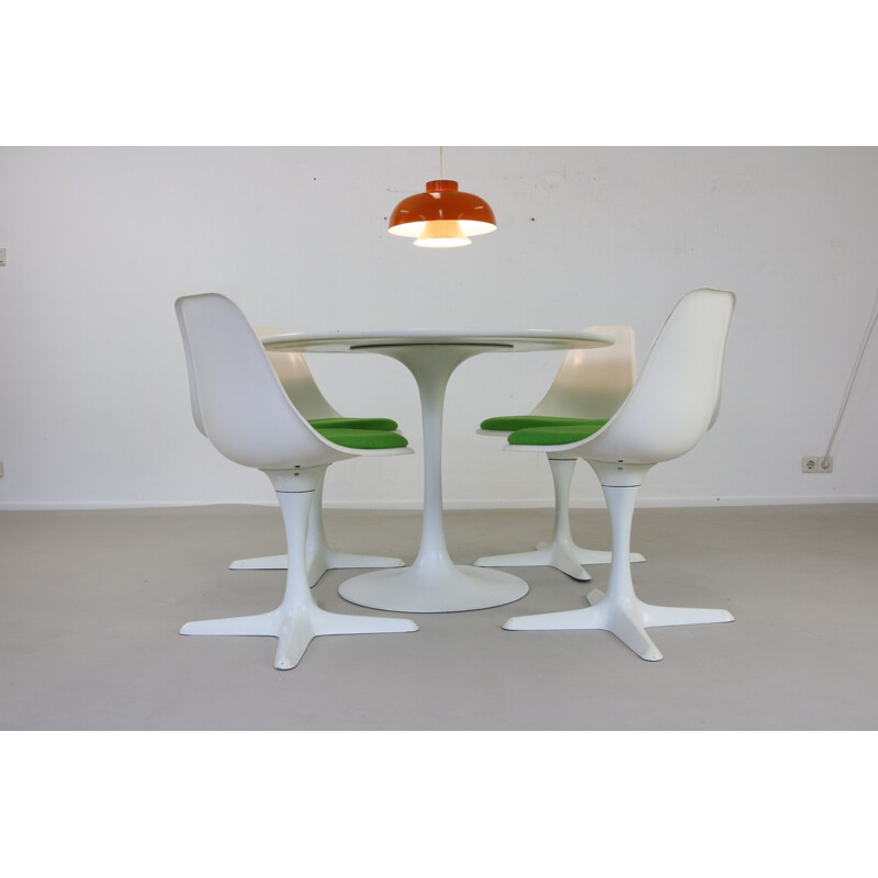 Arkana "Tulip" dining room set, Maurice BURKE - 1970s