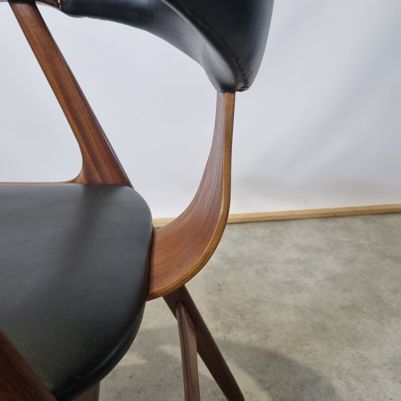 Vintage cow horn chair by Louis Van Teeffelen for Awa, 1950s