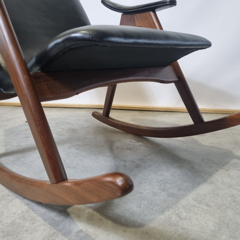 Mid century rocking chair by Louis Van Teeffelen for Webe, 1960s