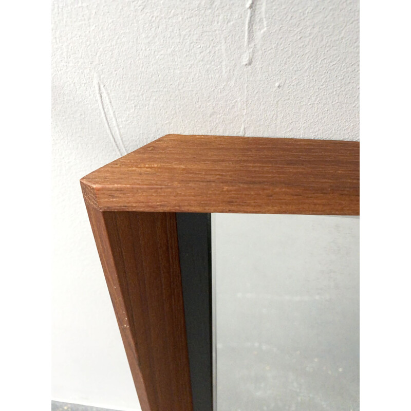 Specchio vintage in teak, Danimarca 1960