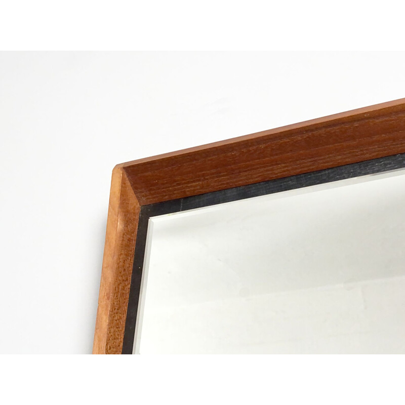 Teak vintage mirror, Denmark 1960s