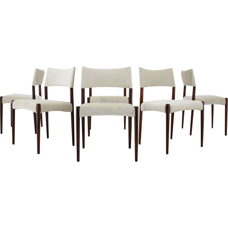 Set of 6 vintage teak dining chairs by Ejner Larsen & Aksel Bender-Madsen, 1960s