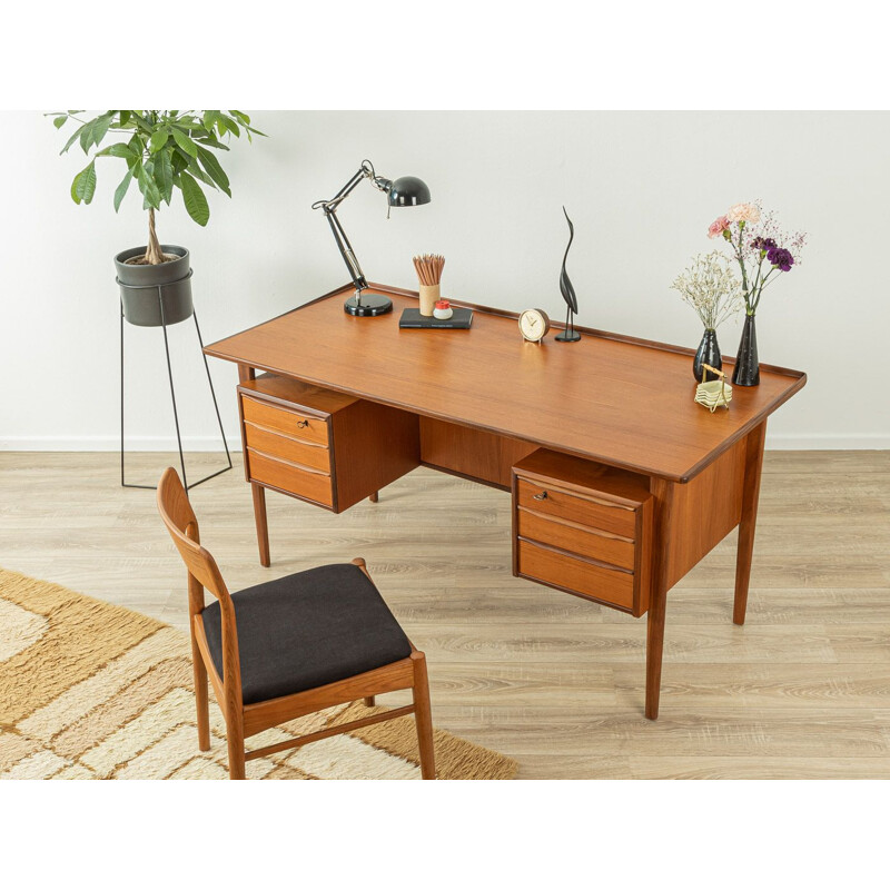 Vintage teak desk by Peter Løvig Nielsen, Denmark 1960s