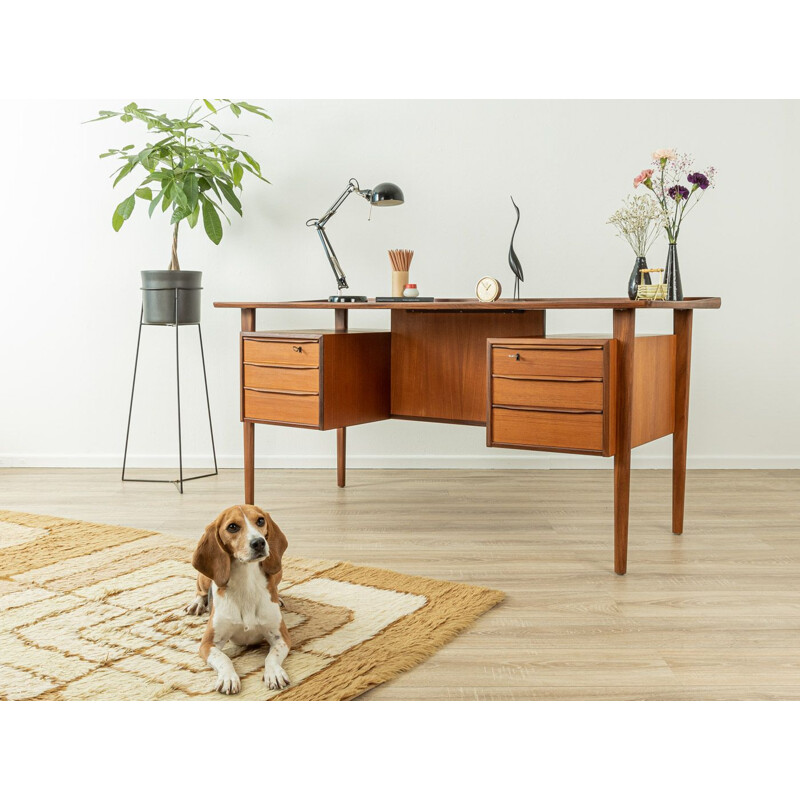 Vintage teak desk by Peter Løvig Nielsen, Denmark 1960s