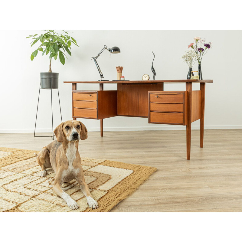 Vintage teak desk by Peter Løvig Nielsen, Denmark 1960s