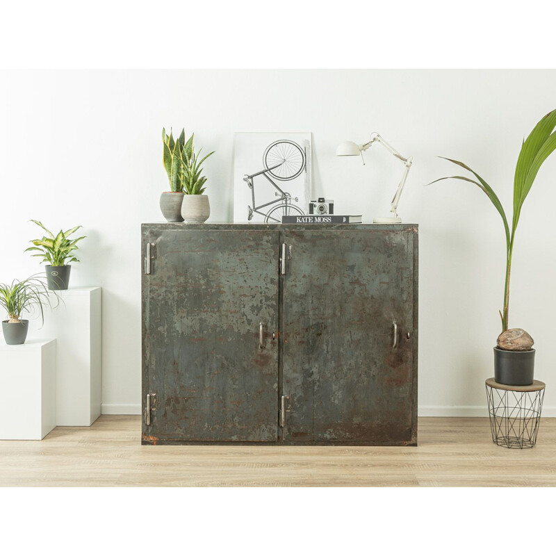 Mid century industrial steel cabinet, Germany 1950s