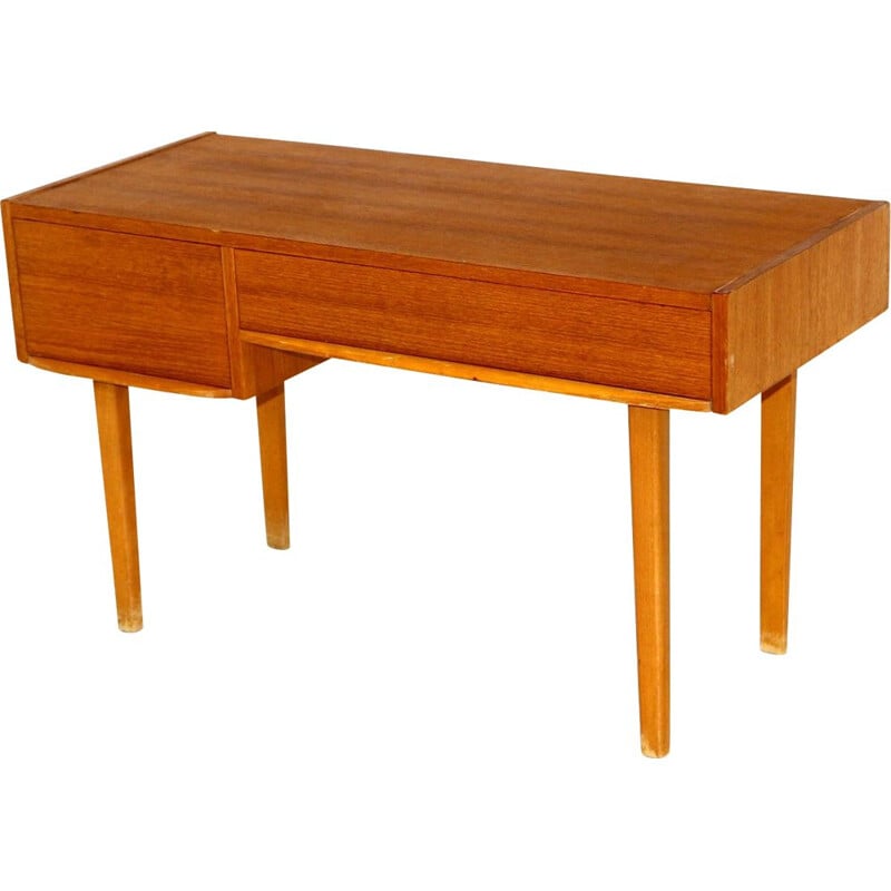 Vintage teak and beechwood console, Sweden 1960