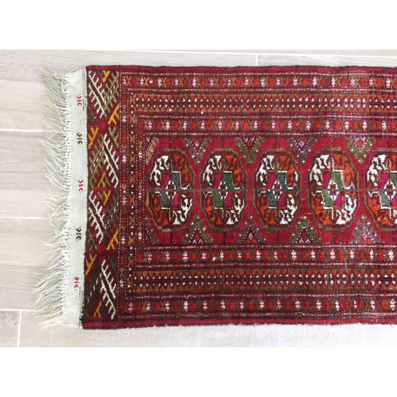 Tapis vintage coloré en pure laine, Afghanistan