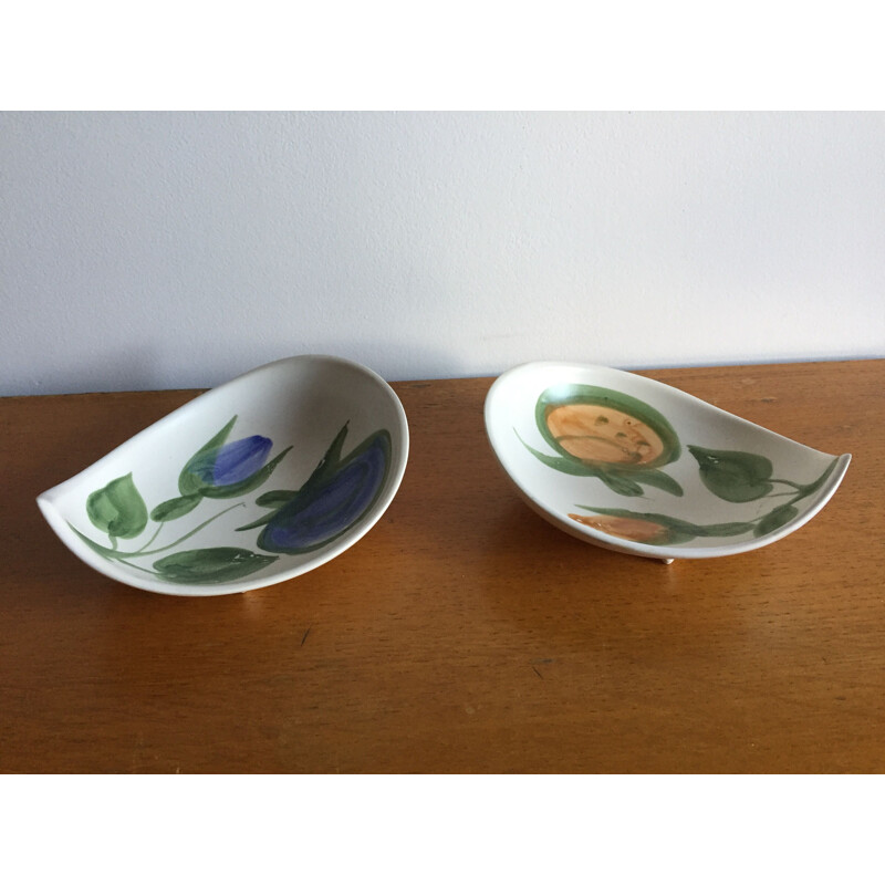 Pair of vintage ceramic plates, 1960