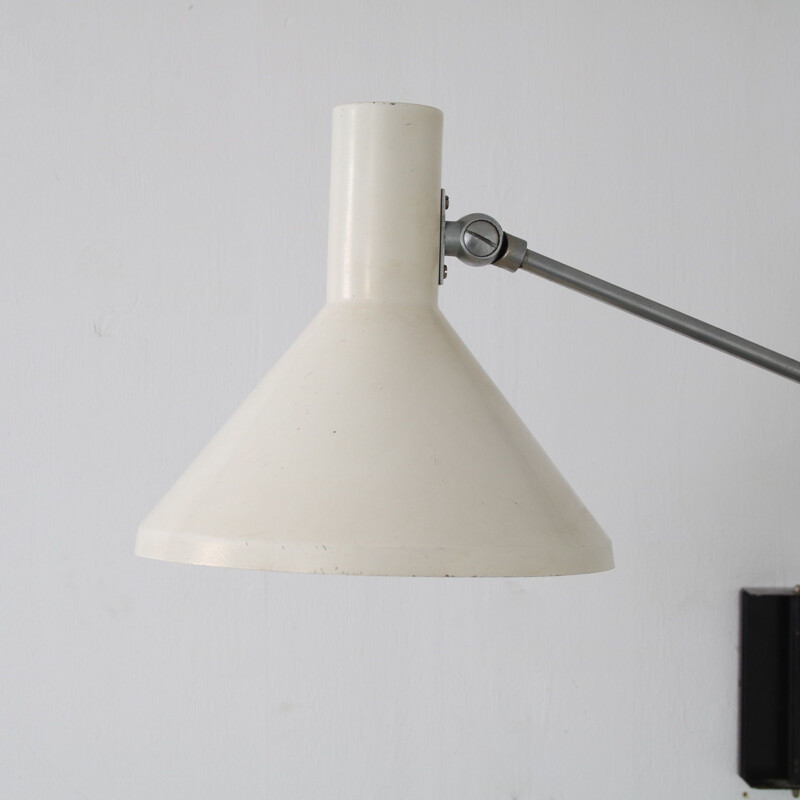 Vintage Elbow wall lamp by J. Hoogervorst for Anvia, Netherlands 1950s