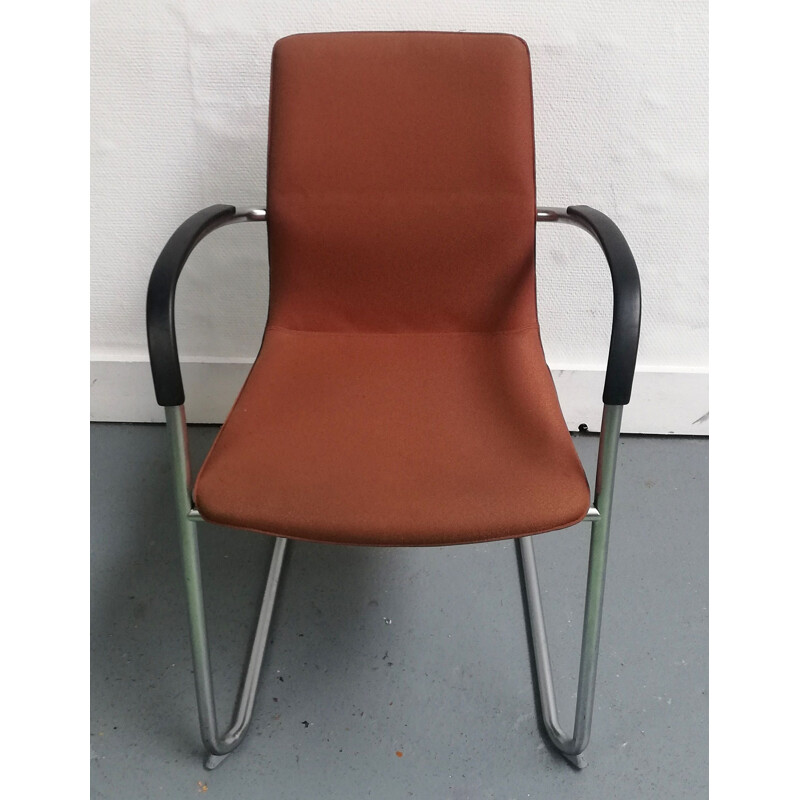 Vintage 8500 Kusch Co office chair in brown fabric