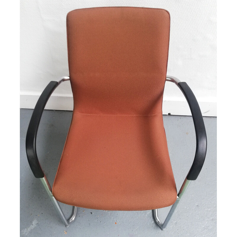 Vintage 8500 Kusch Co office chair in brown fabric