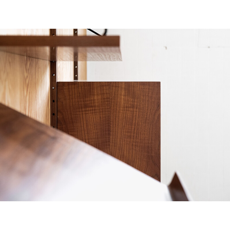 Mid century wall system in teak by Poul Cadovius, Denmark 1960s