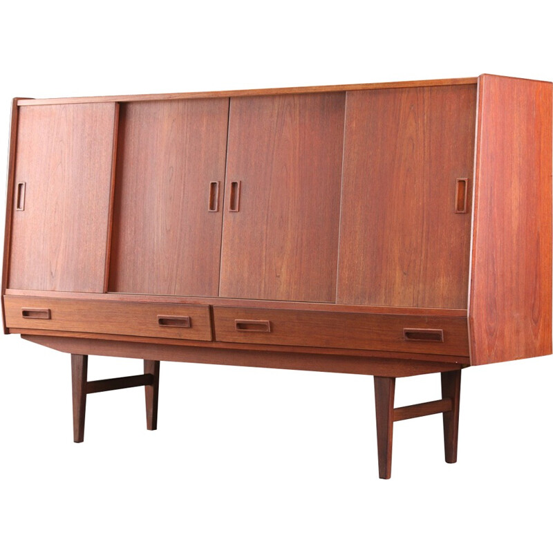 Scandinavian P. Westergaard sideboard in teak wood, Borge SEINDAL - 1960s