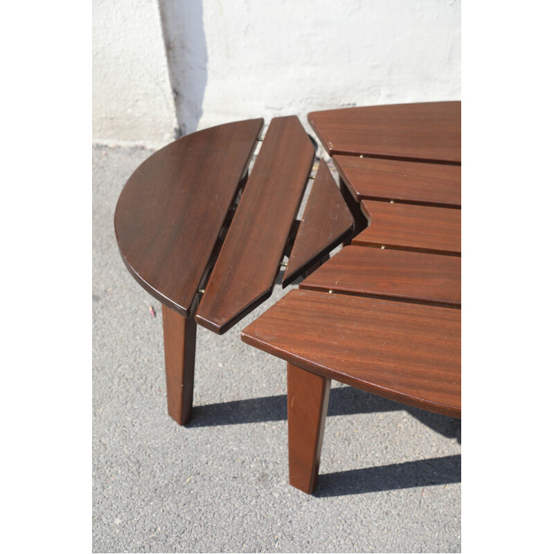 Vintage teak coffee table, Italy 1970