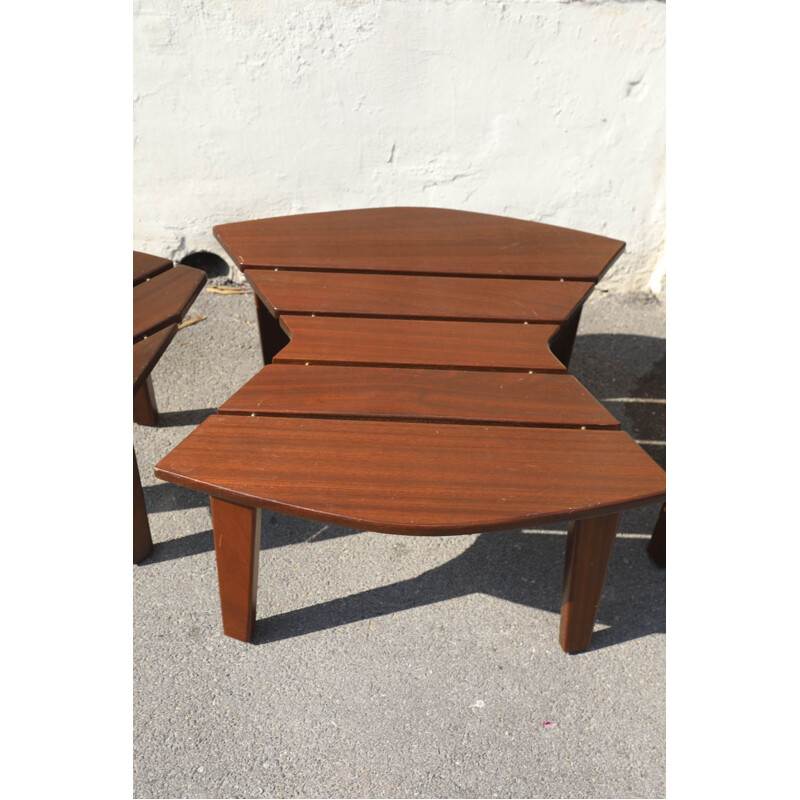 Vintage teak coffee table, Italy 1970