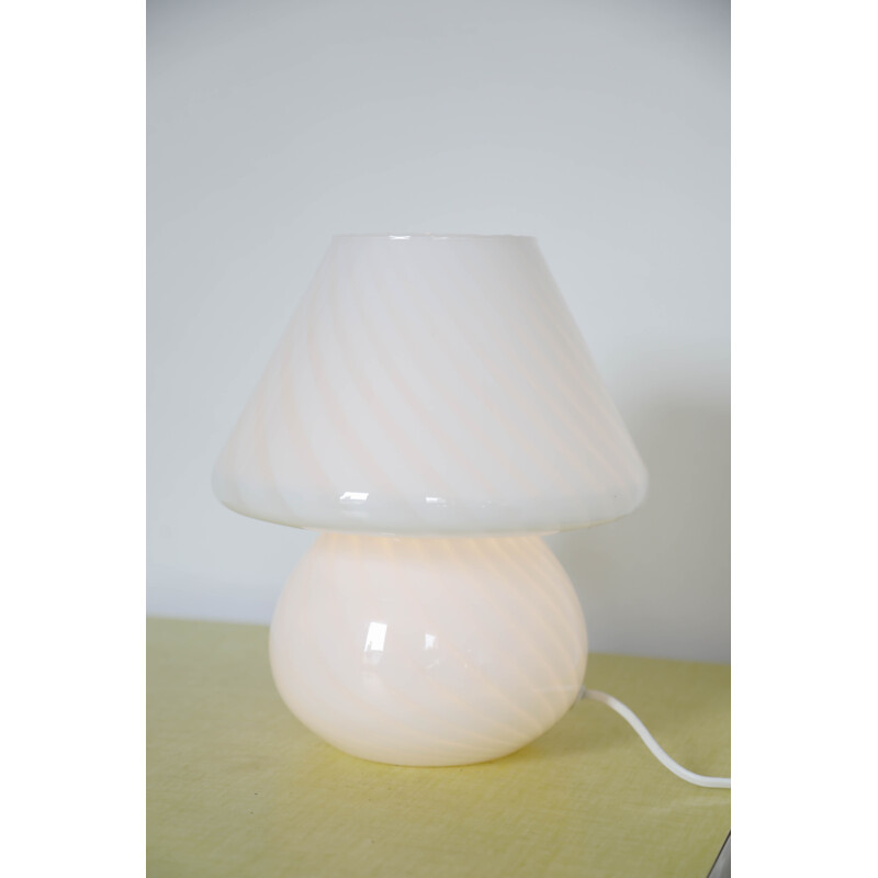 Vintage mushroom lamp by Swirl for Vistosi Murano