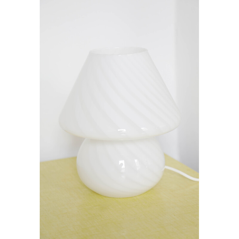 Vintage mushroom lamp by Swirl for Vistosi Murano