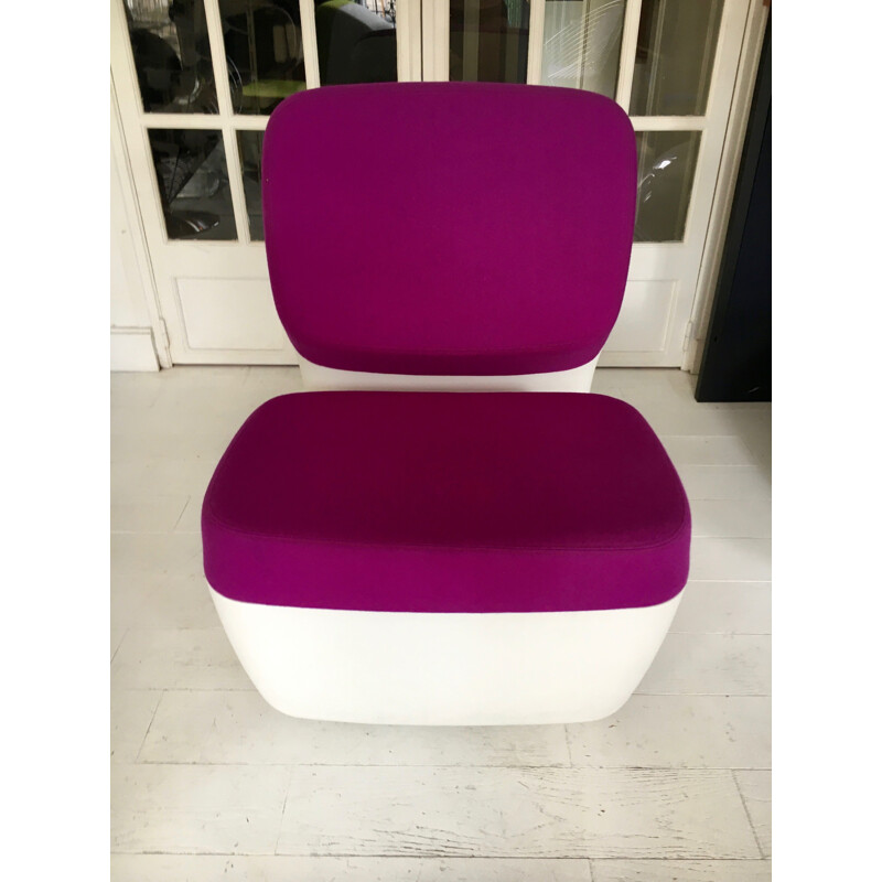 Vintage fauteuil "Nimrod" in wollen stof van Marc Newson voor Magis