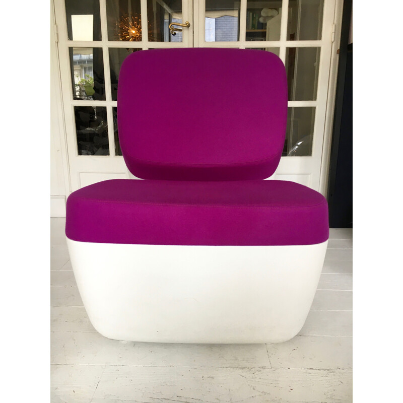 Vintage armchair "Nimrod" in wool fabric by Marc Newson for Magis
