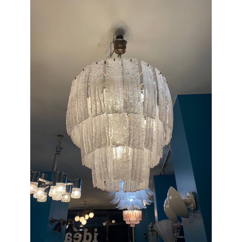 Vintage Murano glass chandelier by Carlo Nason