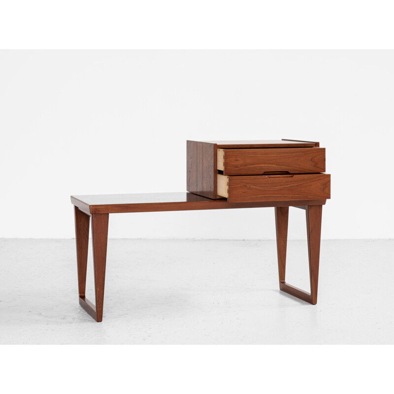 Mid century Danish telephone bench in teak by Aksel Kjersgaard for Kai Kristiansen, 1960s