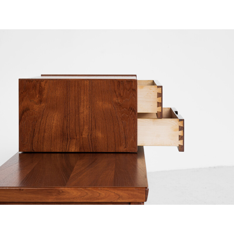 Mid century Danish telephone bench in teak by Aksel Kjersgaard for Kai Kristiansen, 1960s