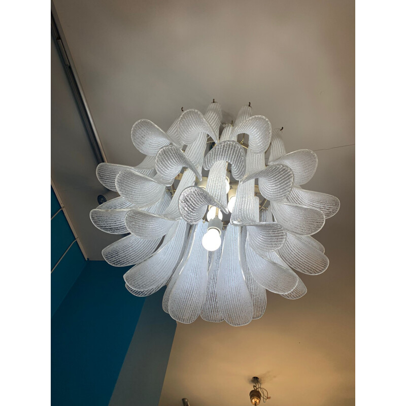 Vintage Murano glass chandelier by Paolo Venini