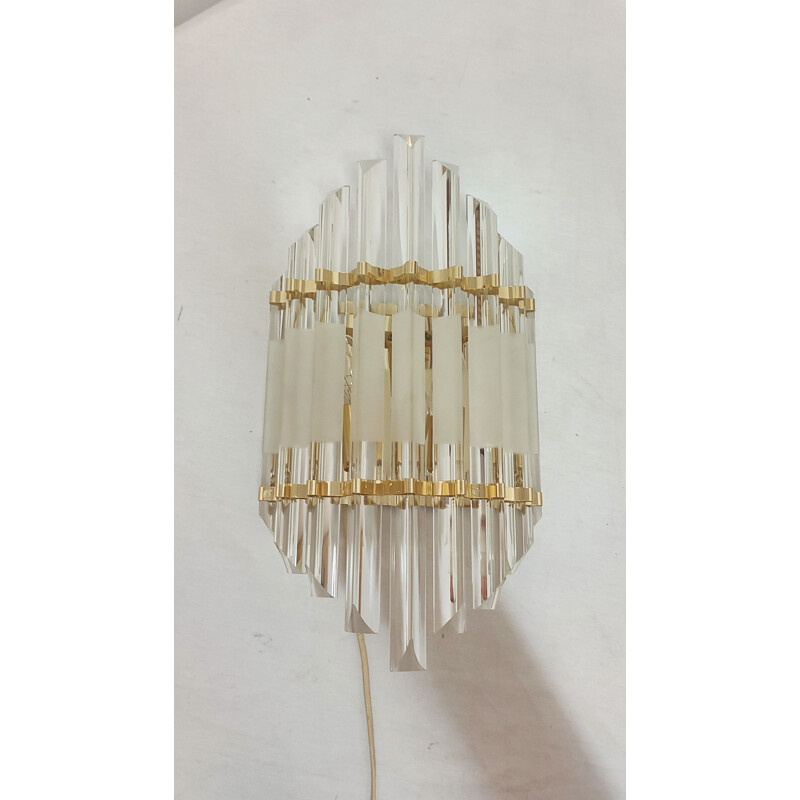 Venini" vintage wandlamp in Murano glas, Italië 1970