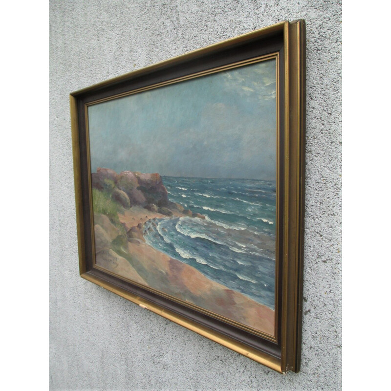 Vintage Art oil painting, Sweden 1970s