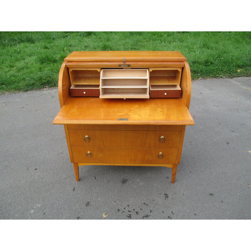 Vintage ashwood secretary, Sweden 1950s