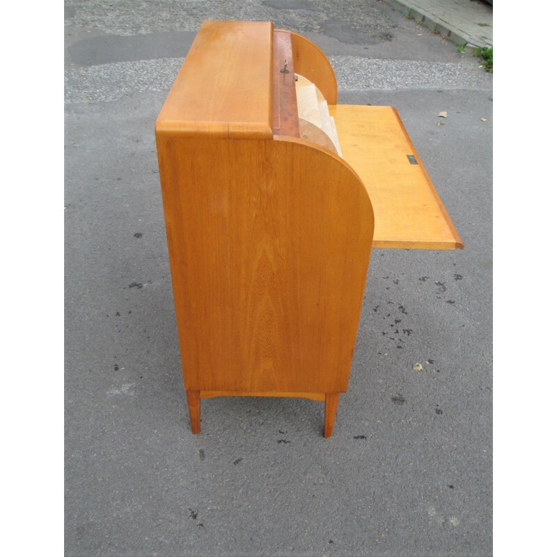 Vintage ashwood secretary, Sweden 1950s