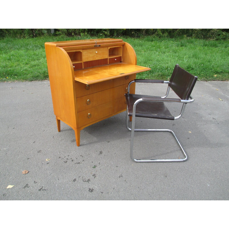 Vintage ashwood secretary, Sweden 1950s