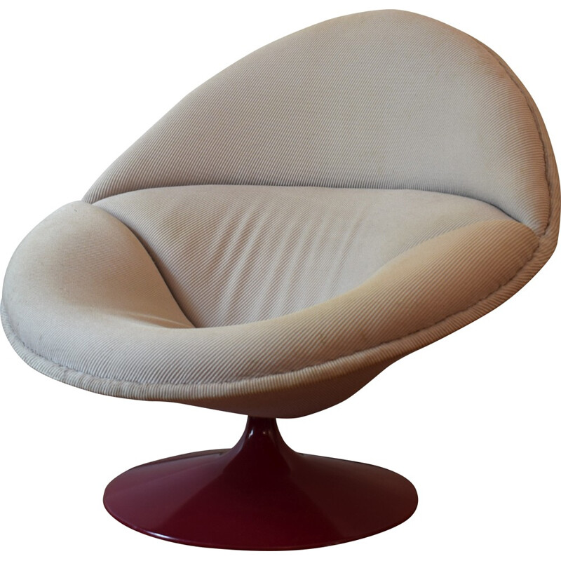 F553 Artifort armchair in beige fabric, Pierre PAULIN - 1960s