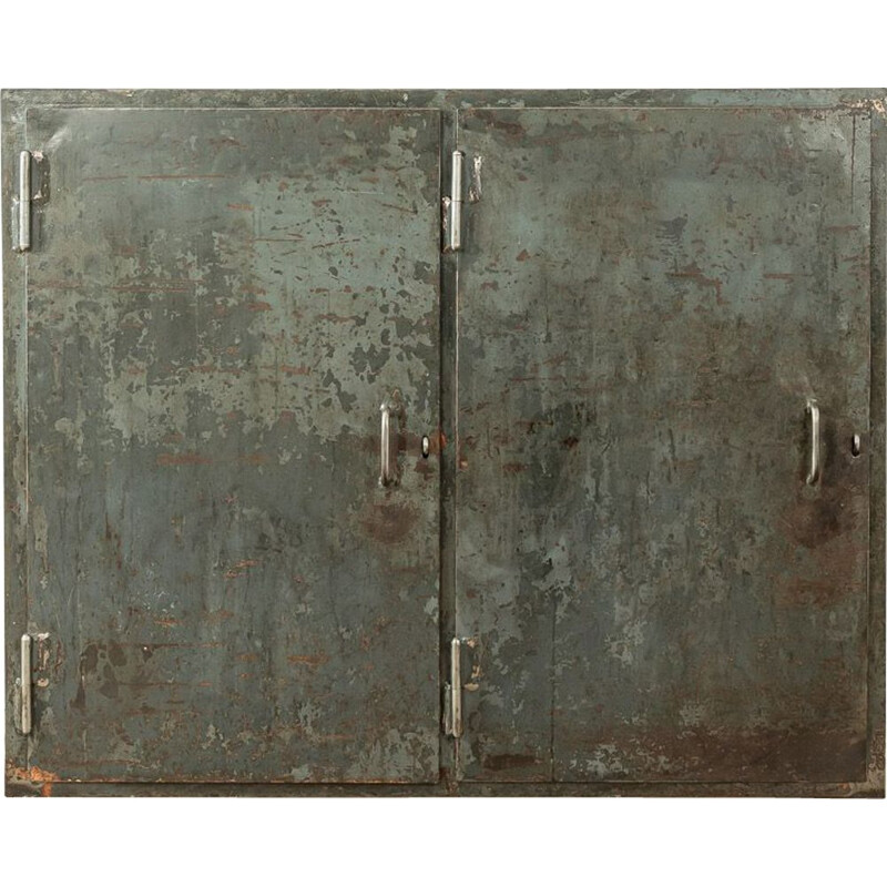 Mid century industrial steel cabinet, Germany 1950s