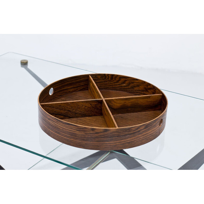 Swedish vintage rosewood tray by Torsten Johansson for AB Formträ, 1950s