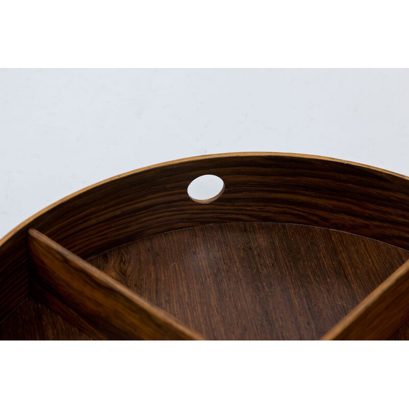 Swedish vintage rosewood tray by Torsten Johansson for AB Formträ, 1950s